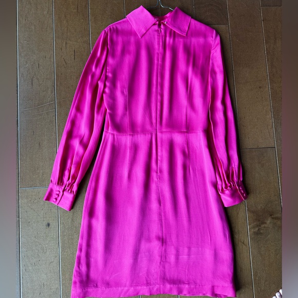 Brooks Brothers size 4 Pink Long Sleeve Dress like new - Picture 3 of 4